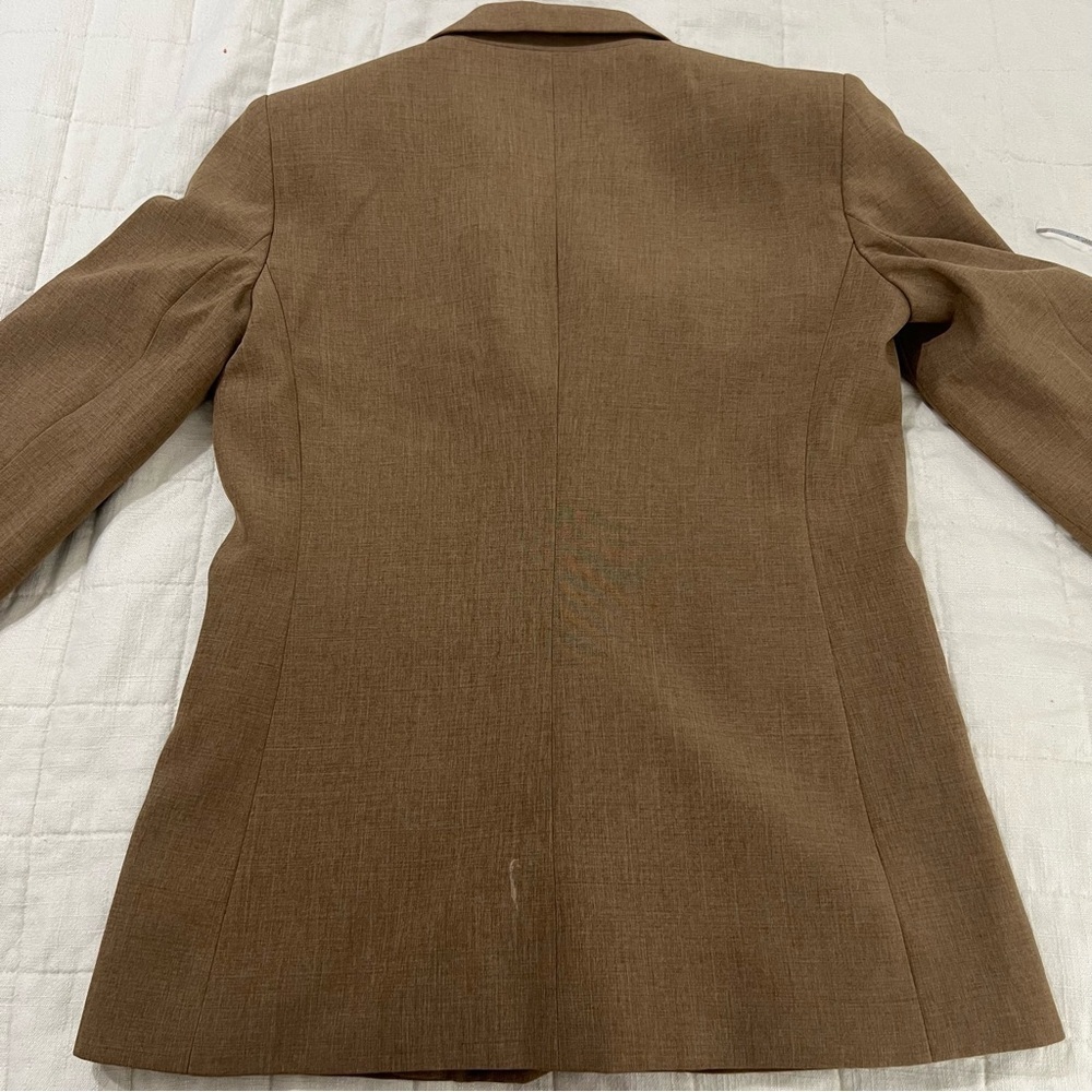 Tahari Arthur S. Levine Blazer Jacket Tan Brown Size 2 - Picture 7 of 10